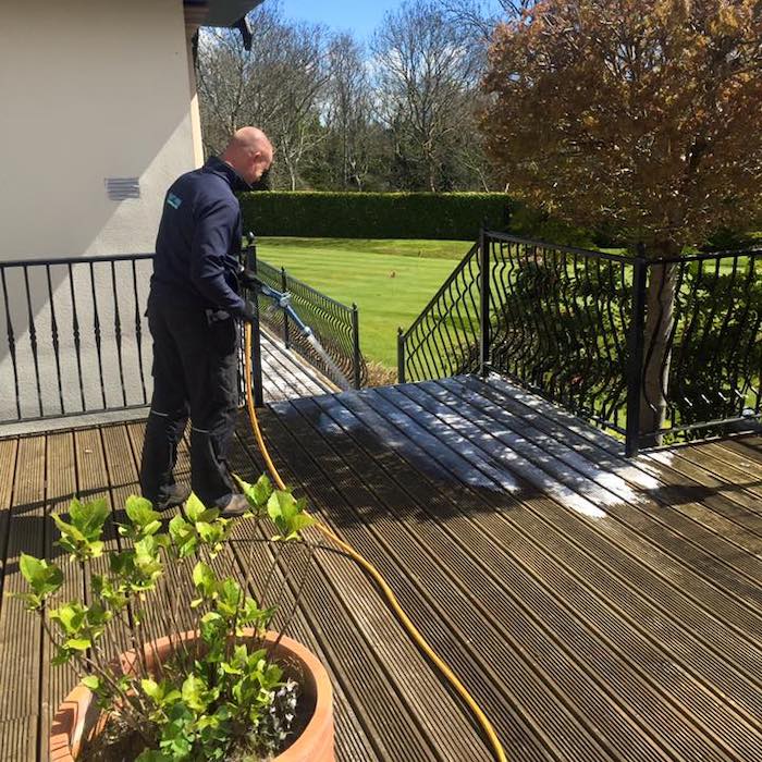 Decking Cleaning using Algoclear Cleaning Process